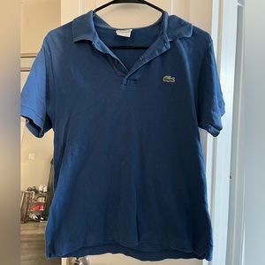 Blue men’s Lacoste polo